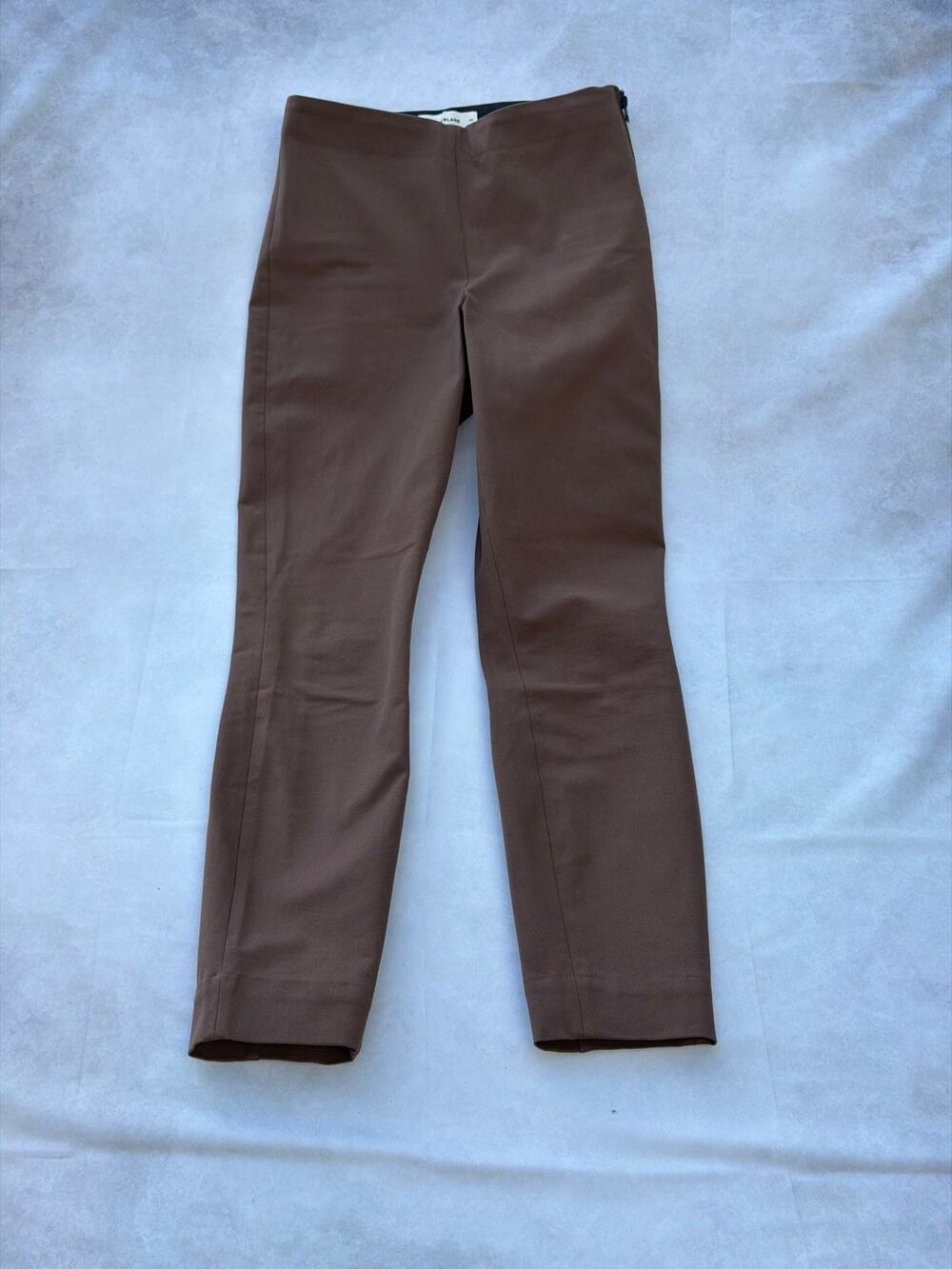 Everlane Size 00 Slim Fit Low Rise Work Pants Cocoa Brown EUC